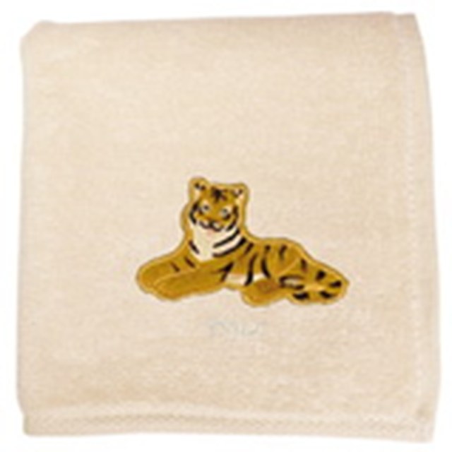 動物刺繡手帕-老虎