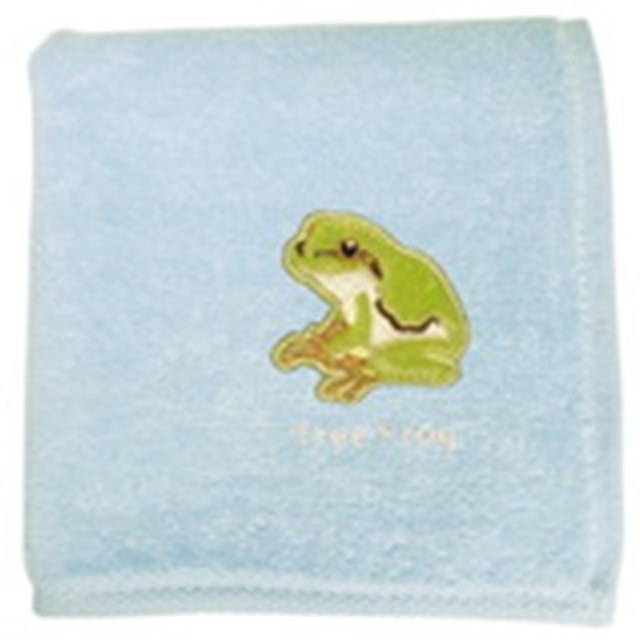 動物刺繡手帕-樹蛙