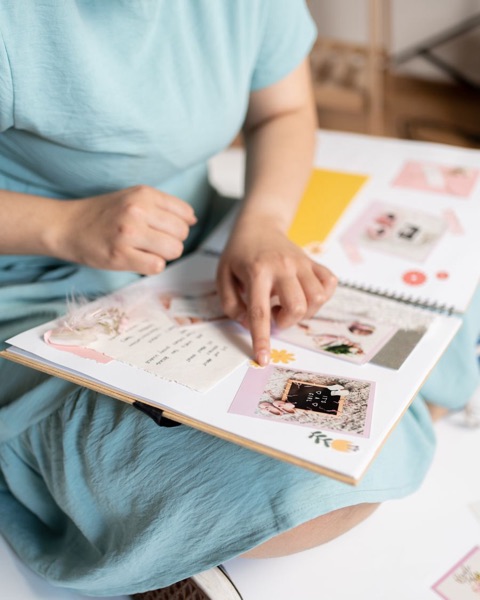 Stationery and sticker crafting