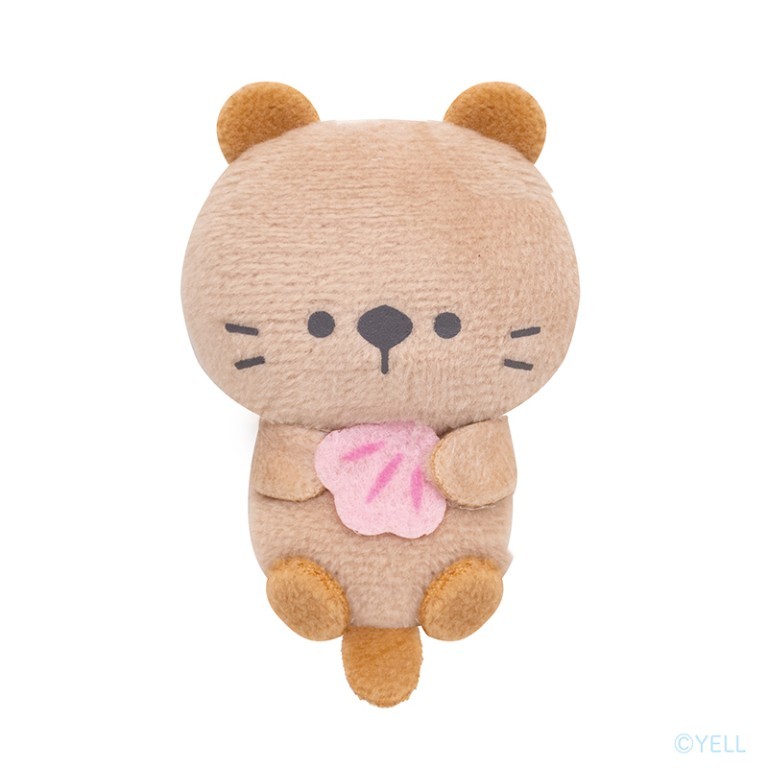 つぶらな瞳のぬいぐるみマグネット　らっこ