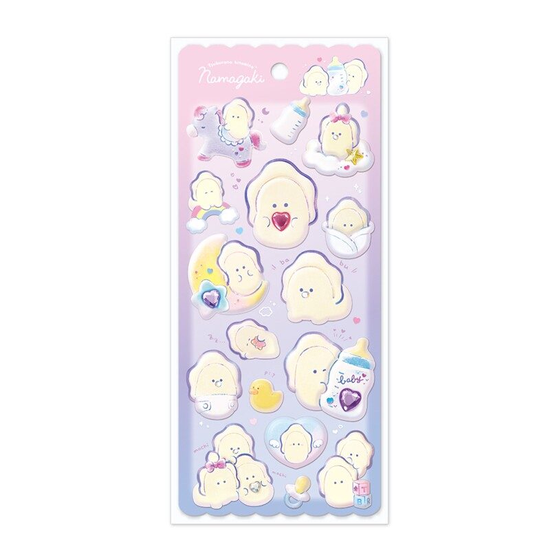 つぶらな瞳のぷくぷくシール